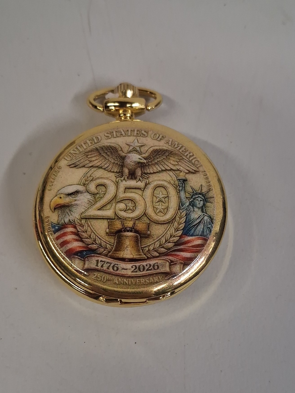 Gold 250th Anniversary Pocket Watch - United States Commemorative